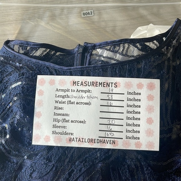 Tahari Elegant Navy Blue Cocktail Dress - Picture 6 of 6